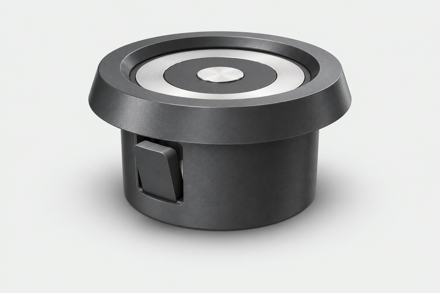 Concept rendering of a circular MagOrbis socket and matching magnetic plug